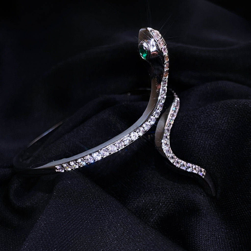 Crystal Snake Bangle Bracelet
