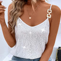 Rhinestone Strap Sparkly Top