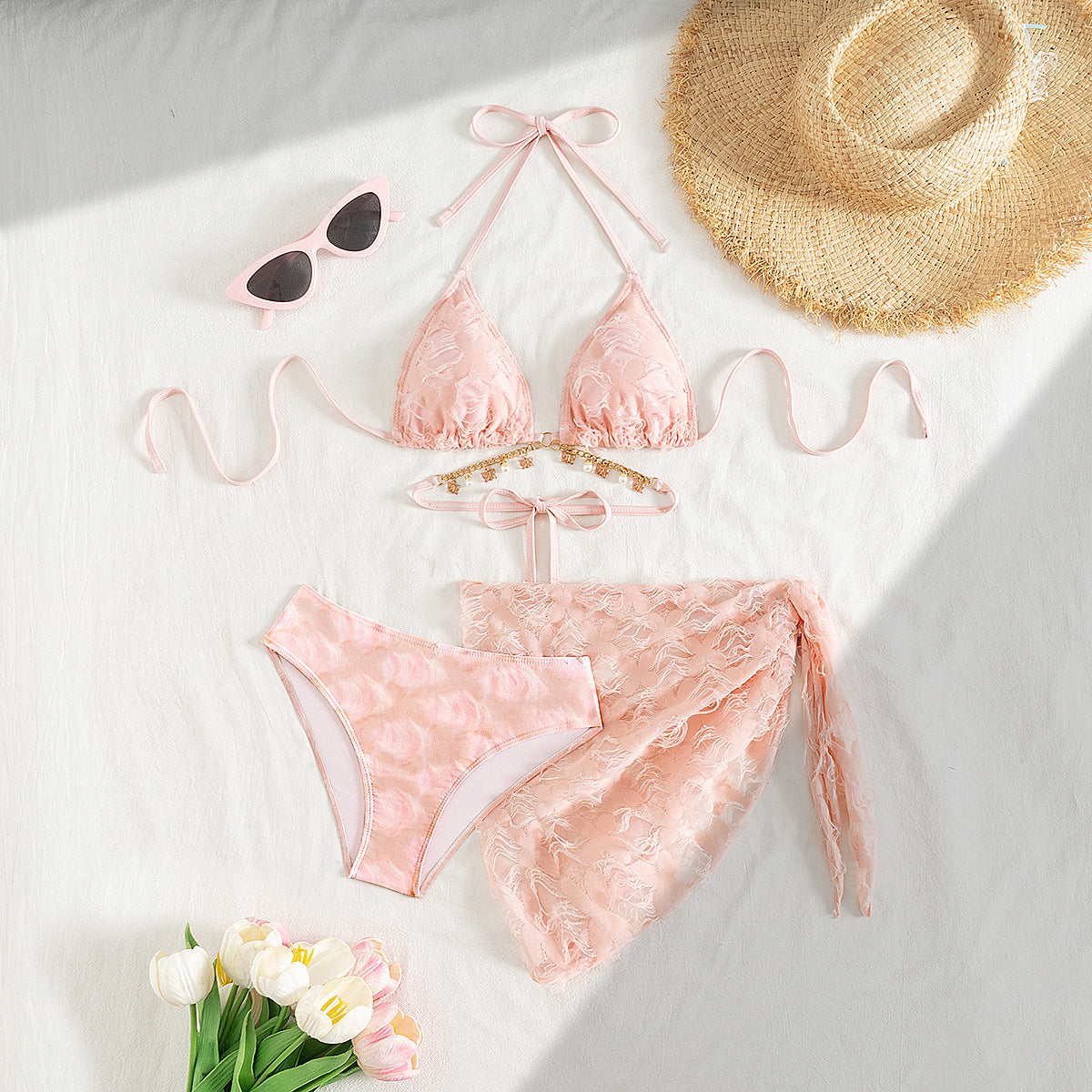 Lanyard Three Piece Swimsuit