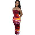 Print Slit Dress