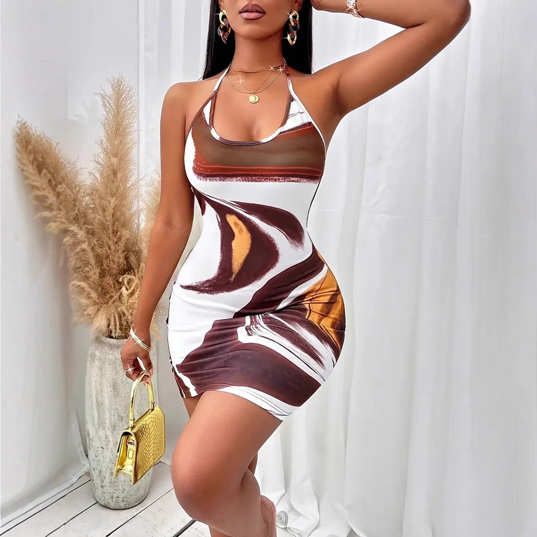 Printed Cami Dress