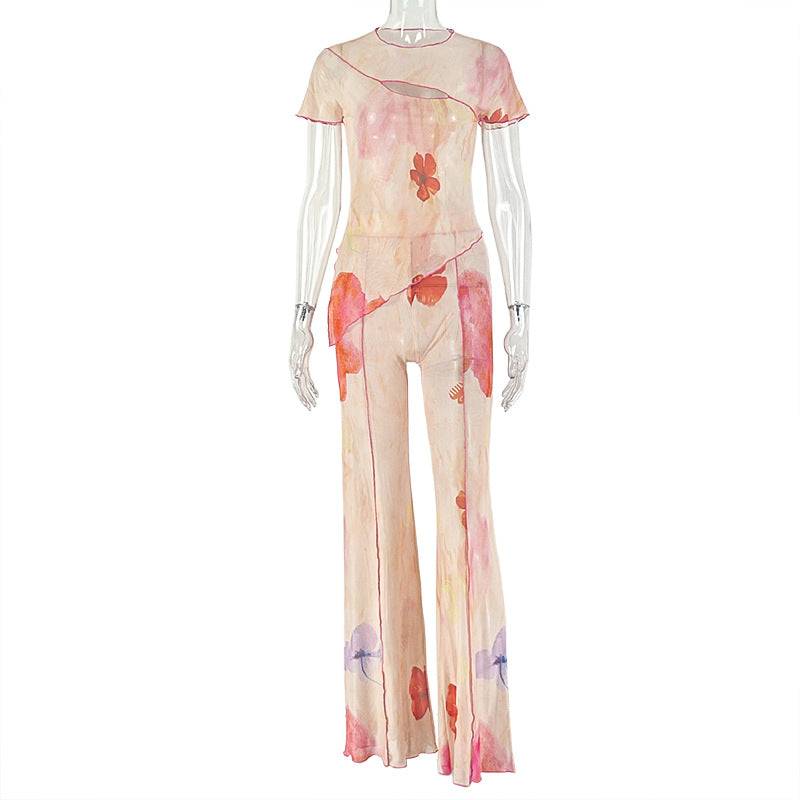 Skinny Pants Long Two Piece Set