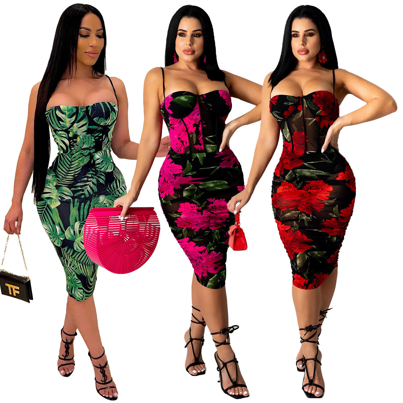 Printed Nightclub Dress