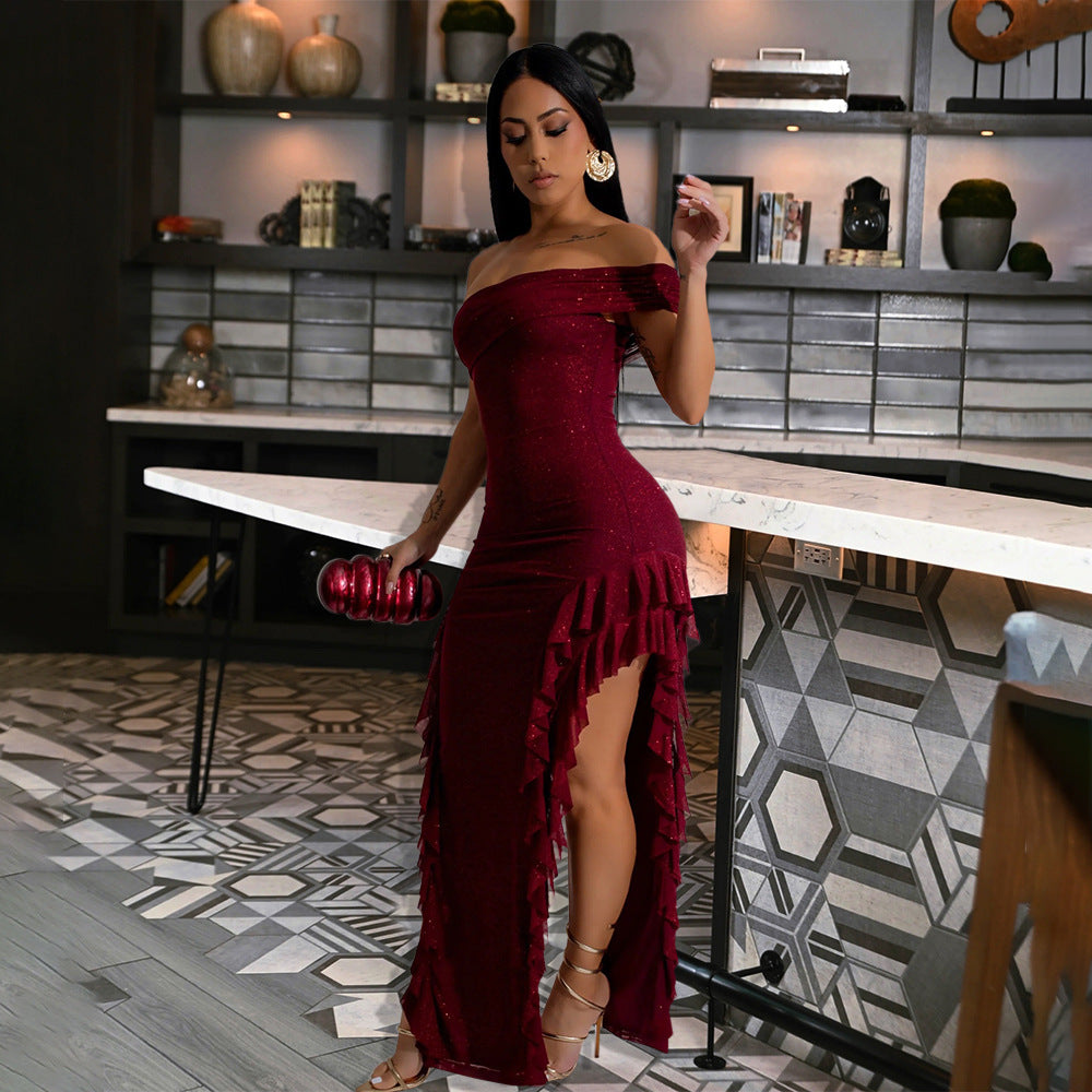 Off the Shoulder Maxi Dress