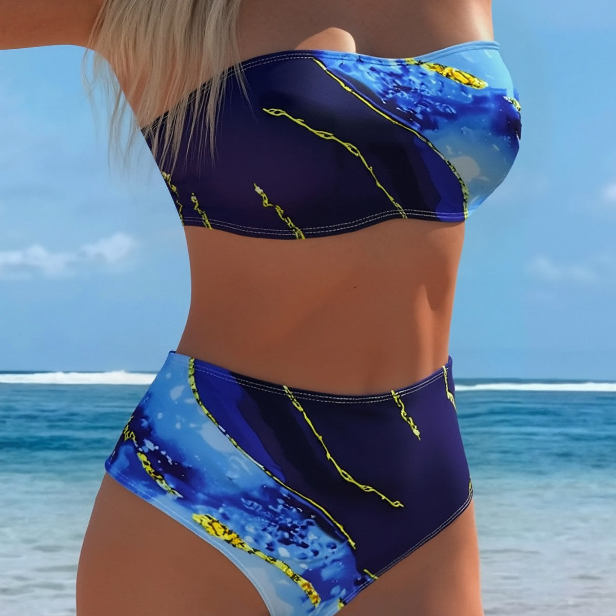 Gradient High Waist Bikini