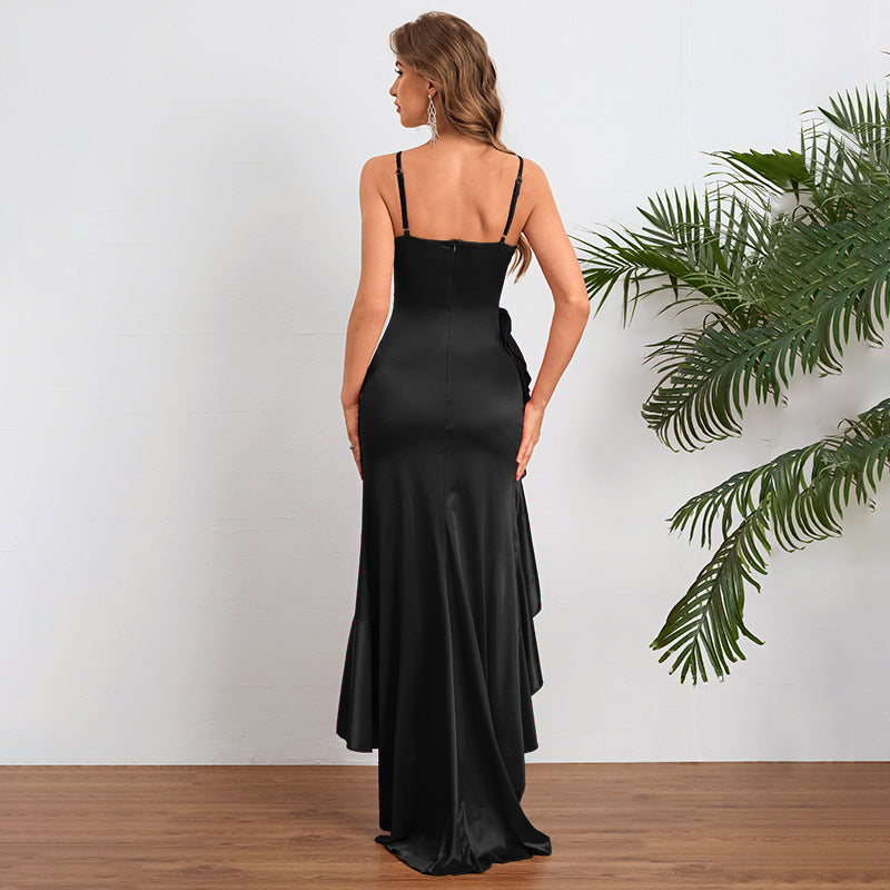 Spaghetti Strap Ruffle Dress
