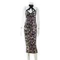 Sexy Night Club Leopard Print Dress