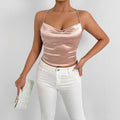 Lace up Backless Top