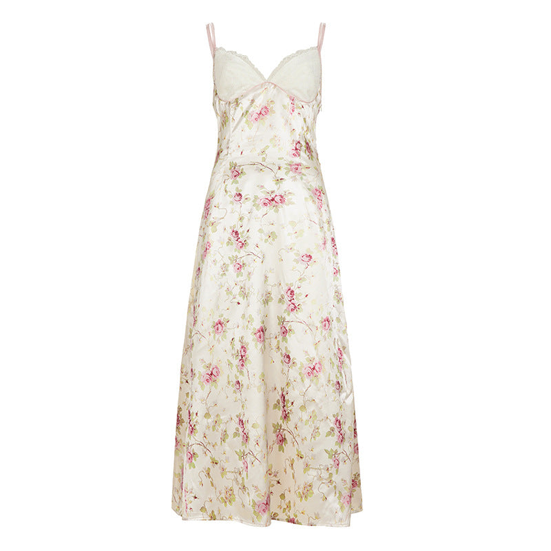 Floral A line Printed Maxi Dress