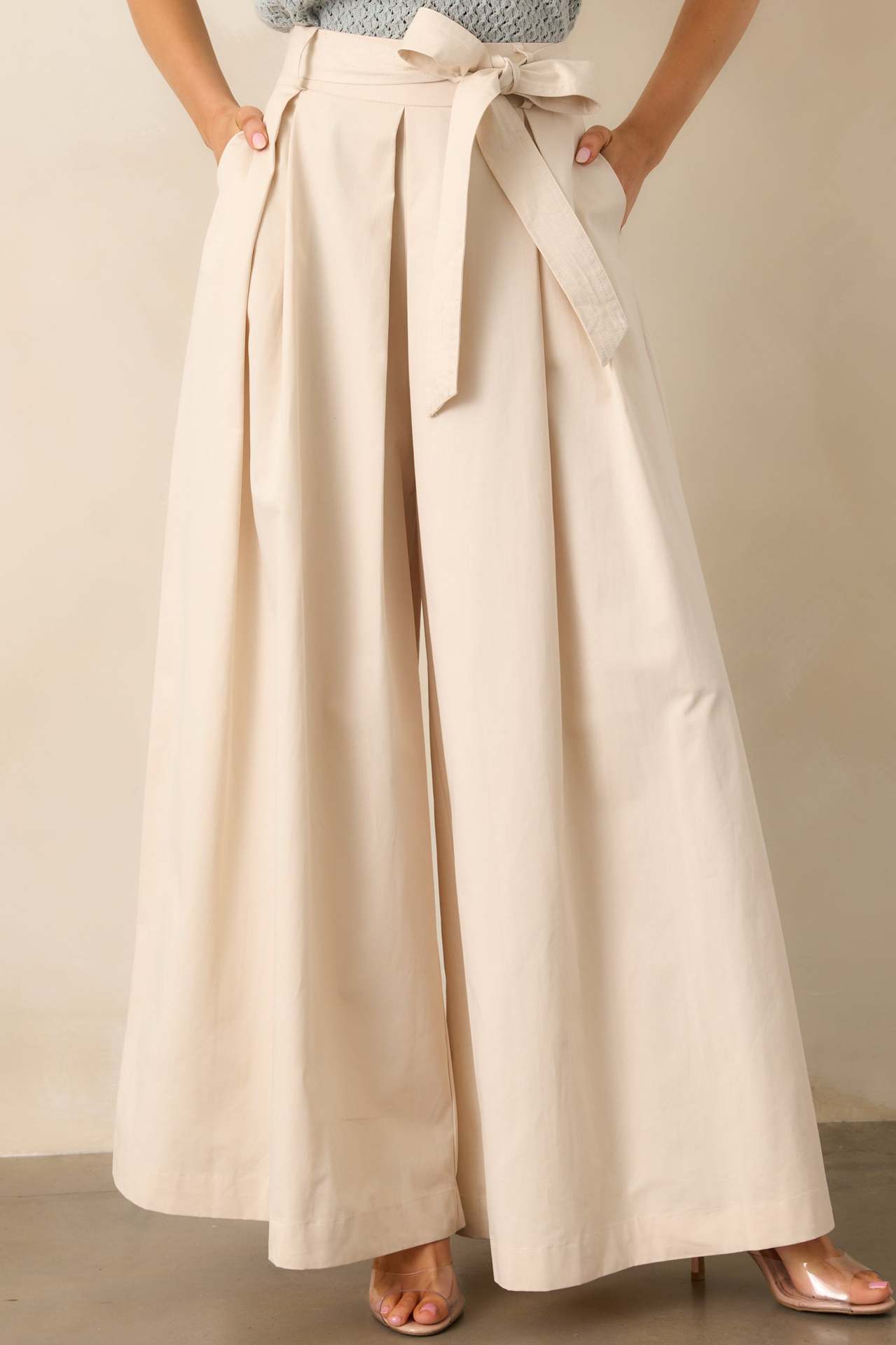 Apricot Straight Leg Pants