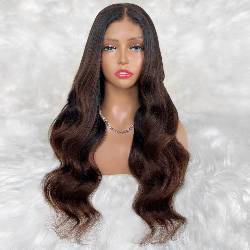 Victoria Glueless 5x5 HD Lace Professionally Colored 100% Human Hair Closure Wig