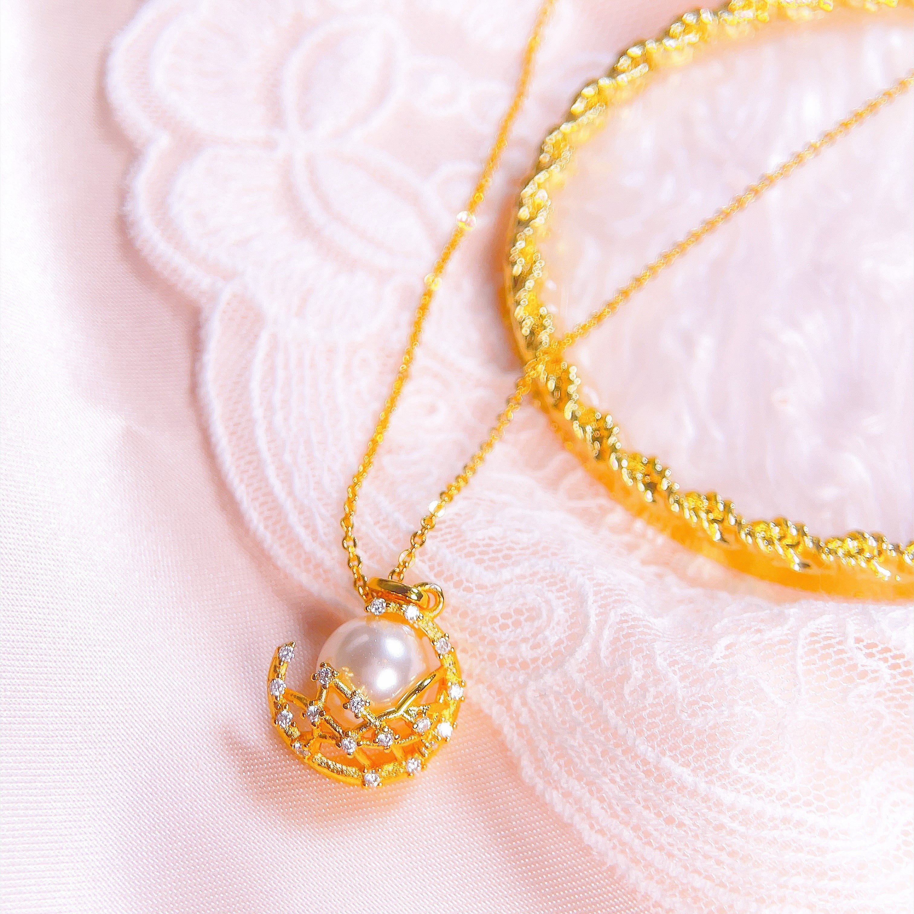Pearl Moon Necklace