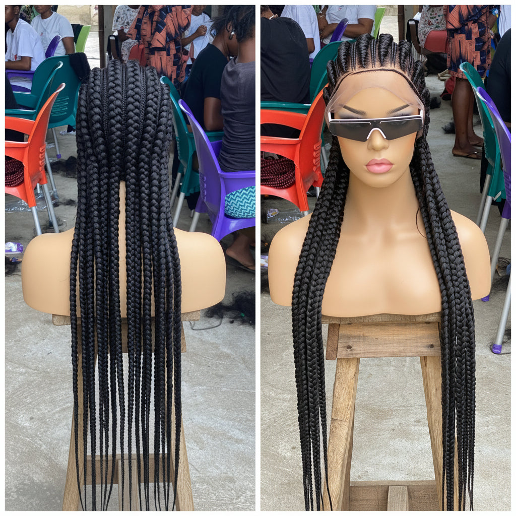 Feed-In Braid Cornrow Wig - Altou