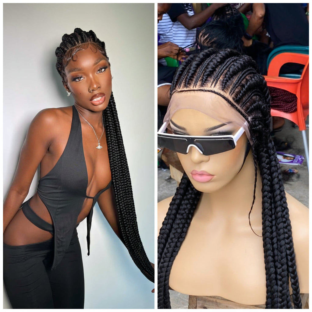 Feed-In Braid Cornrow Wig - Altou